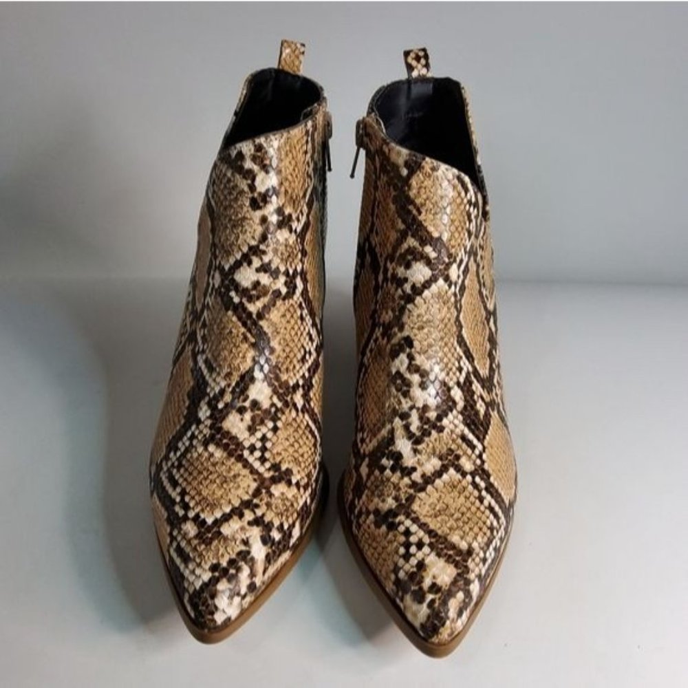Snake Skin Booties Womens Size 10 - Picture 2 of 8